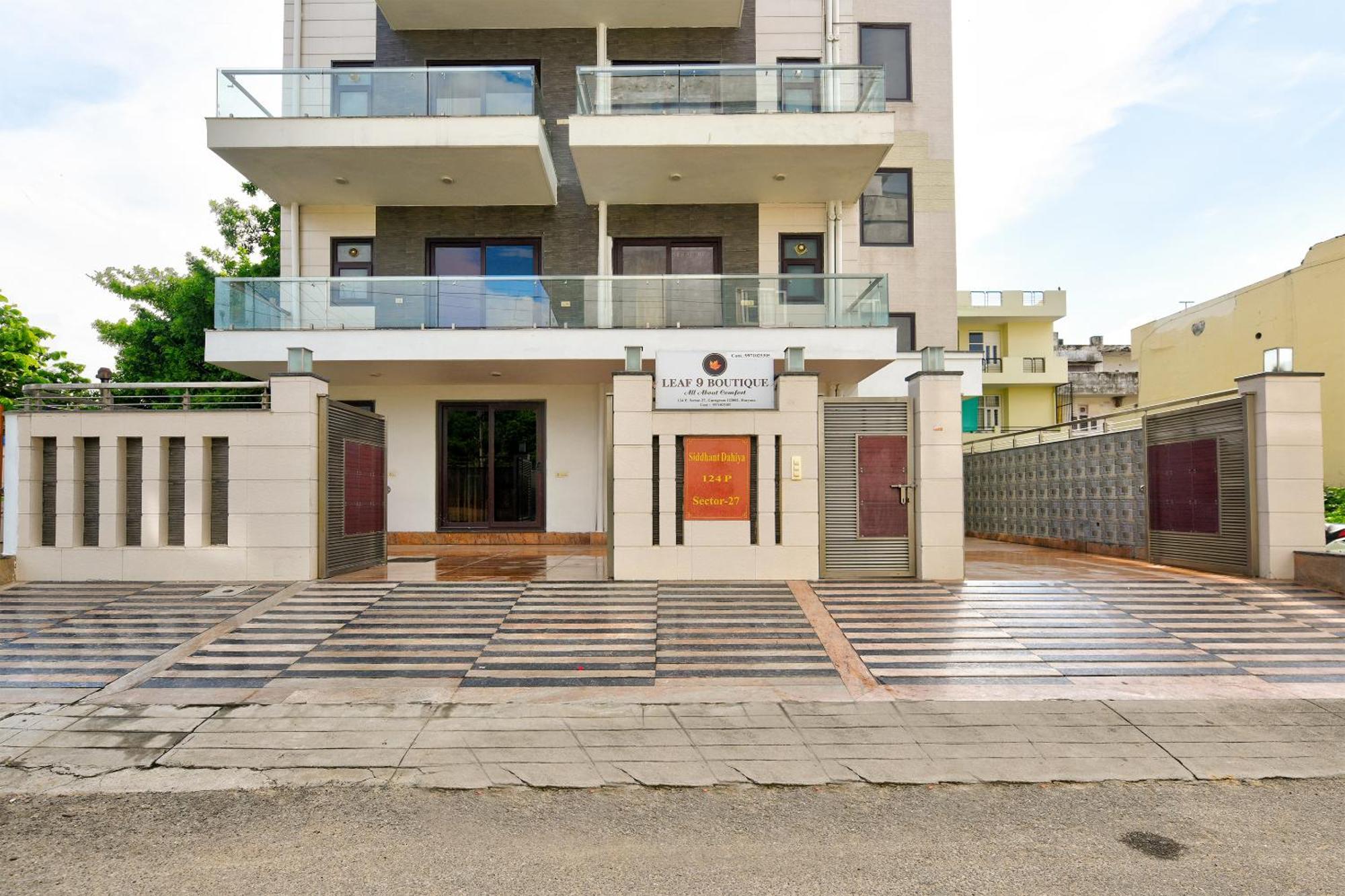 Hotel Leaf 9 Boutique, Near Golf Course Road And Galleria Market Gurgaon Exteriör bild